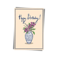 " Birthday Blooms " Greeting Card
