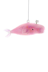 " Iridescent Whale Pink " Ornament