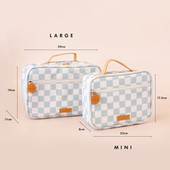 " Sage Check " Mini Lunch Bag