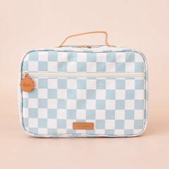 " Sage Check " Large Lunch Bag