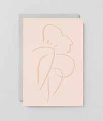 " Seated Nude " Card