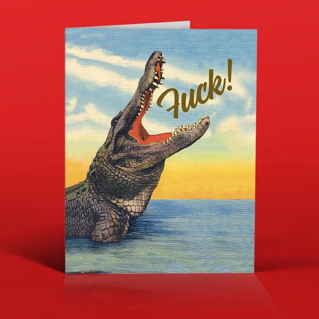 " F*ck Crock! " Card