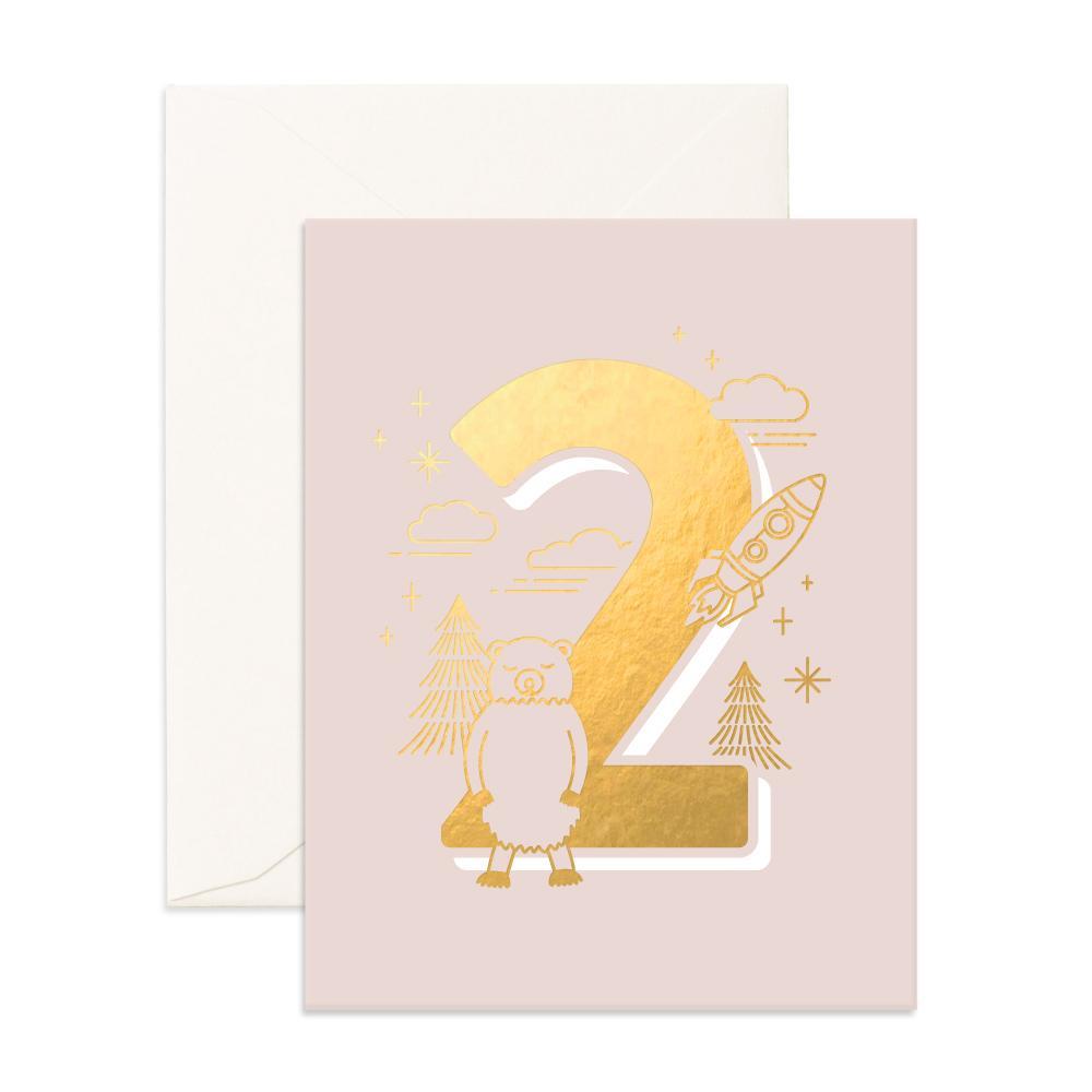 " No. 2 Two Animals " Card