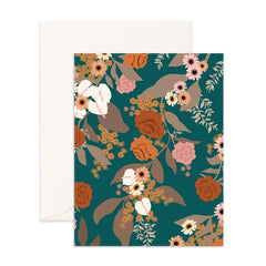 " Midnight Rose Garden " Card