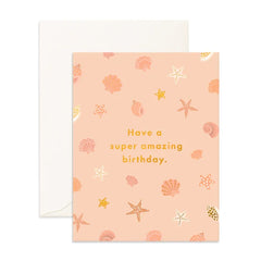 " Amazing Birthday Shells " Greeting Card