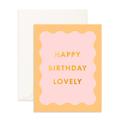 " Birthday Lovely Wiggle Frame " Greeting Card