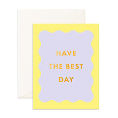 " Best Day Wiggle Frame " Greeting Card