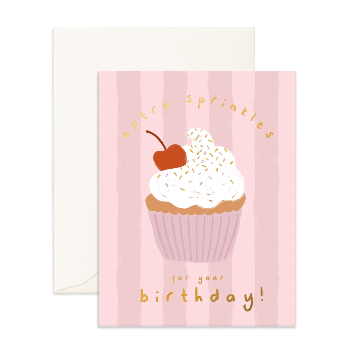 " Extra Sprinkles Cupcake " Greeting Card