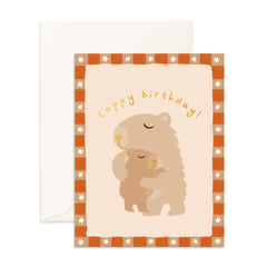 " Capybara Birthday " Greeting Card