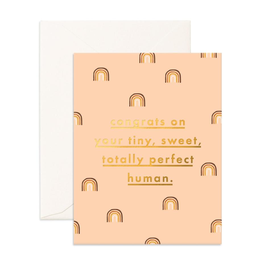 " Congrats Tiny Human " Greeting Card