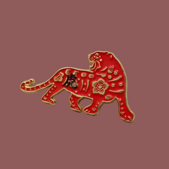 " Red Chinese Zodiac " T&B Enamel Pins