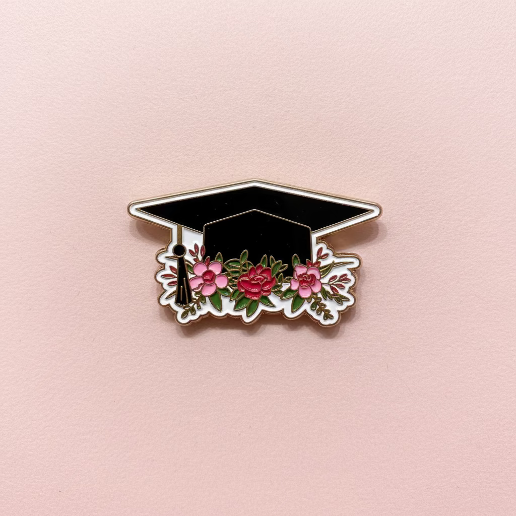 " Graduation Cap " Enamel Pins