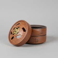 3-Tiered Ceramic Bamboo Steamer for Trinkets