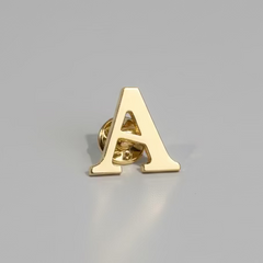 " Alphabets "  Enamel Pins