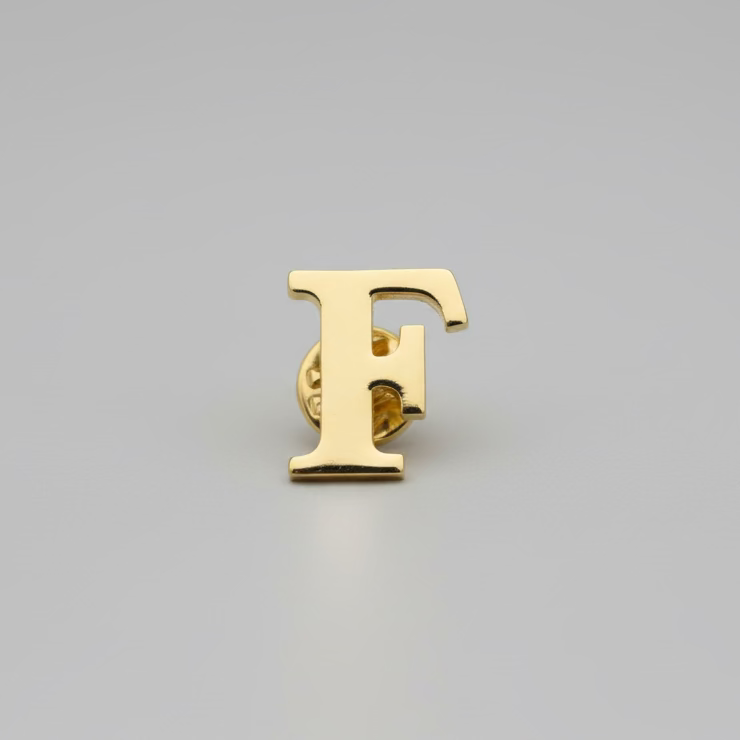 " Alphabets "  Enamel Pins