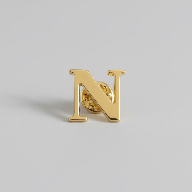 " Alphabets "  Enamel Pins