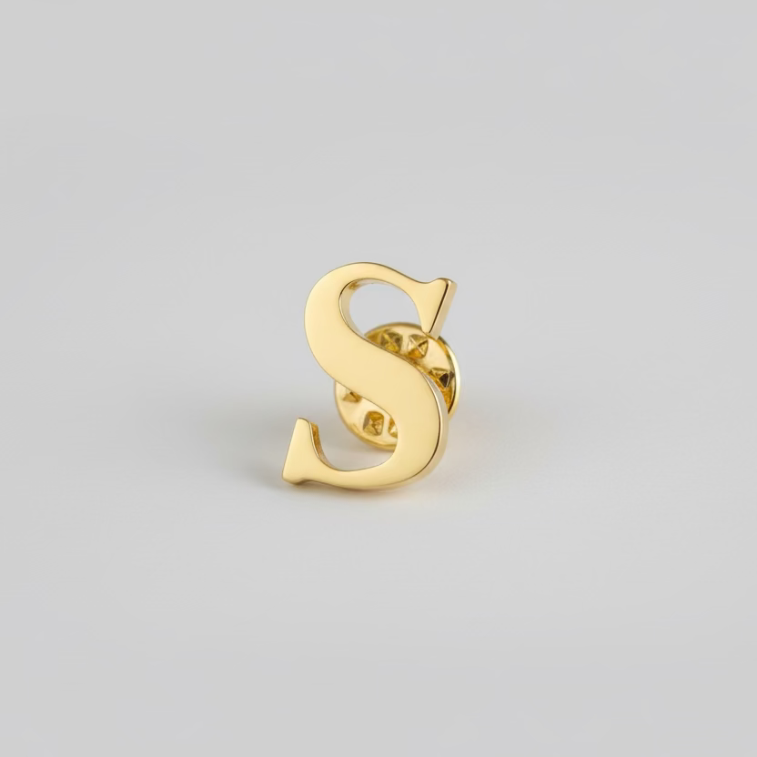 " Alphabets "  Enamel Pins