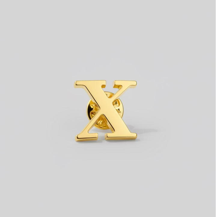 " Alphabets "  Enamel Pins