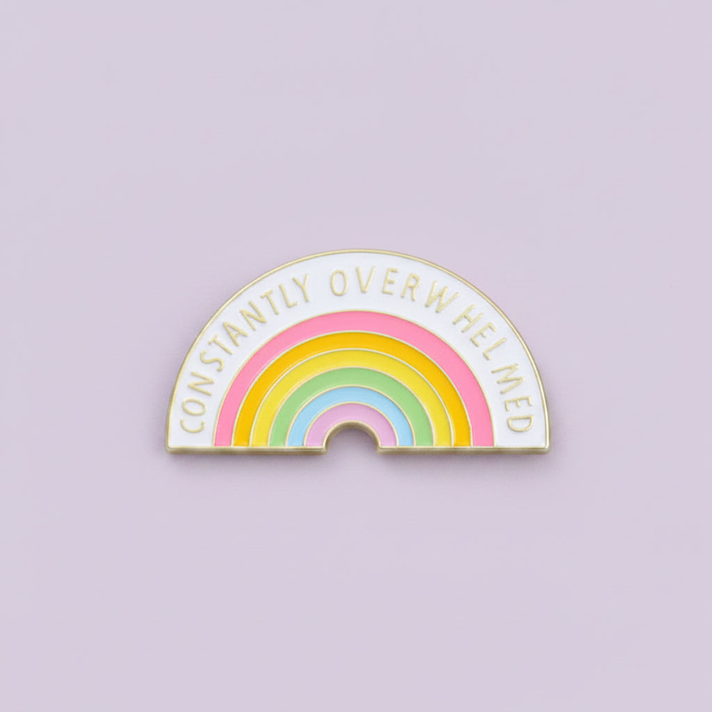 " Constantly Overwhelmed " Enamel Pins