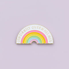 " Constantly Overwhelmed " Enamel Pins