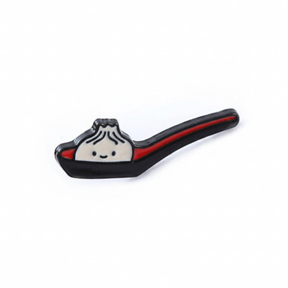 " Dumpling Spoon " Enamel Pins