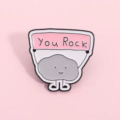 " You Rock " Enamel Pins