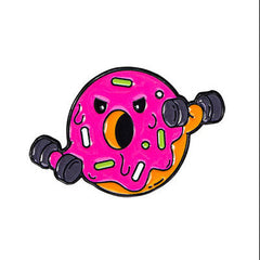 "Lifting Donut " Enamel Pins