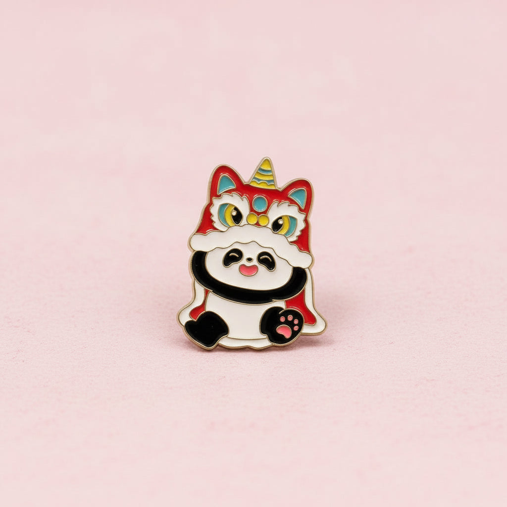 " Panda " T&B Enamel Pins