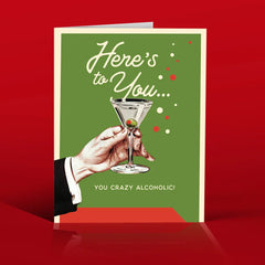 " Alcoholic! " Card