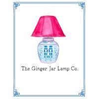 " Double Happiness " Ginger Jar Lamp Base in Coral - The Ginger Jar Lamp Co.