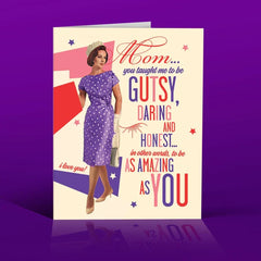 " Mom Tough Gutsy" Card