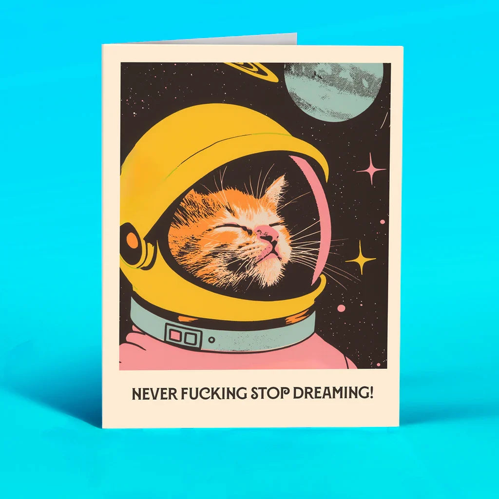 " Space Cat Dreams " Card