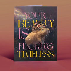 " Fucking Timeless Capybara " Card