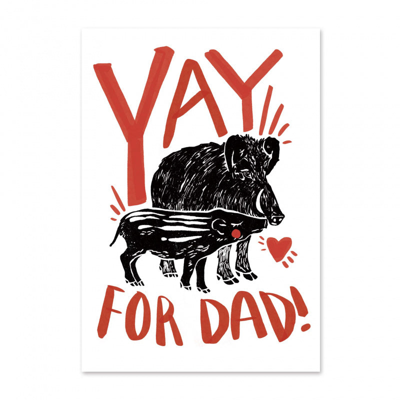 " Yay for Dad w/ Son " Card